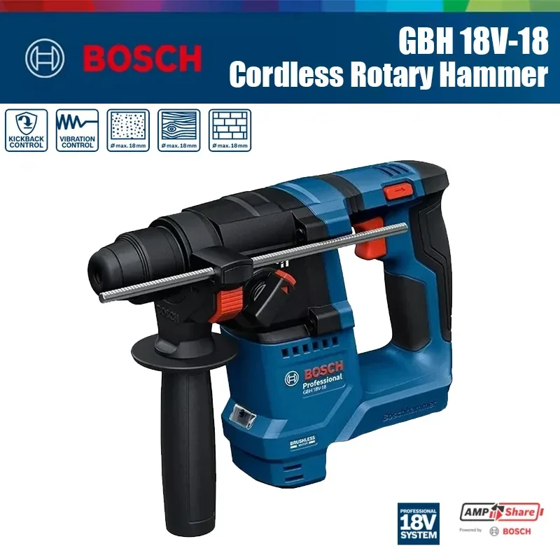 Power Drill Cordless - Bosch GBH 18V-18 Cordless Rotary Hammer
