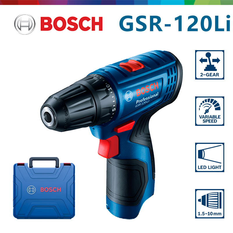 Power Drill Cordless - Bosch GSR 120-LI 12V Lithium Electric