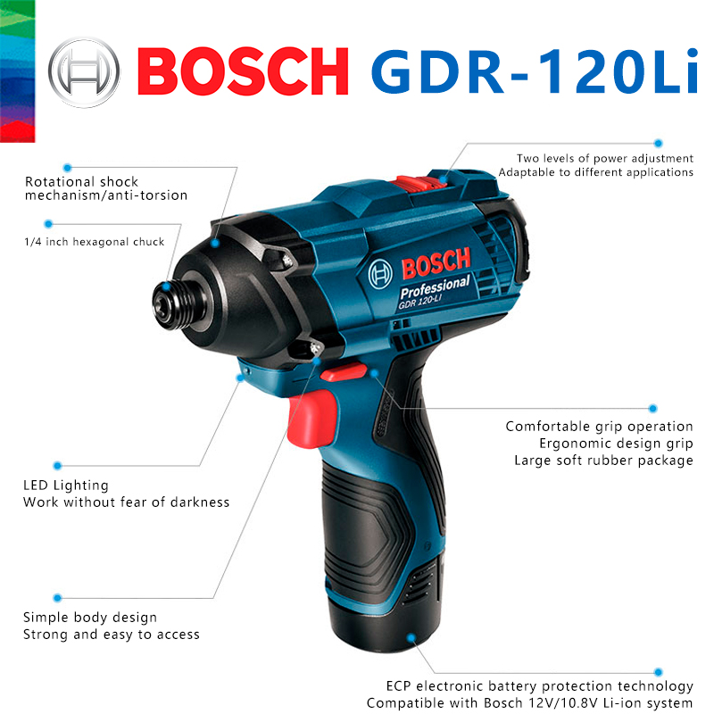 Bosch Original GDR 120-LI Rech - Power Drill Cordless recension och pris