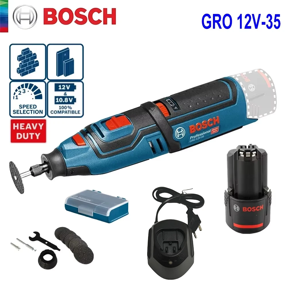 Bosch GRO 12V-35 Cordless Grin - Power Drill Cordless recension och pris
