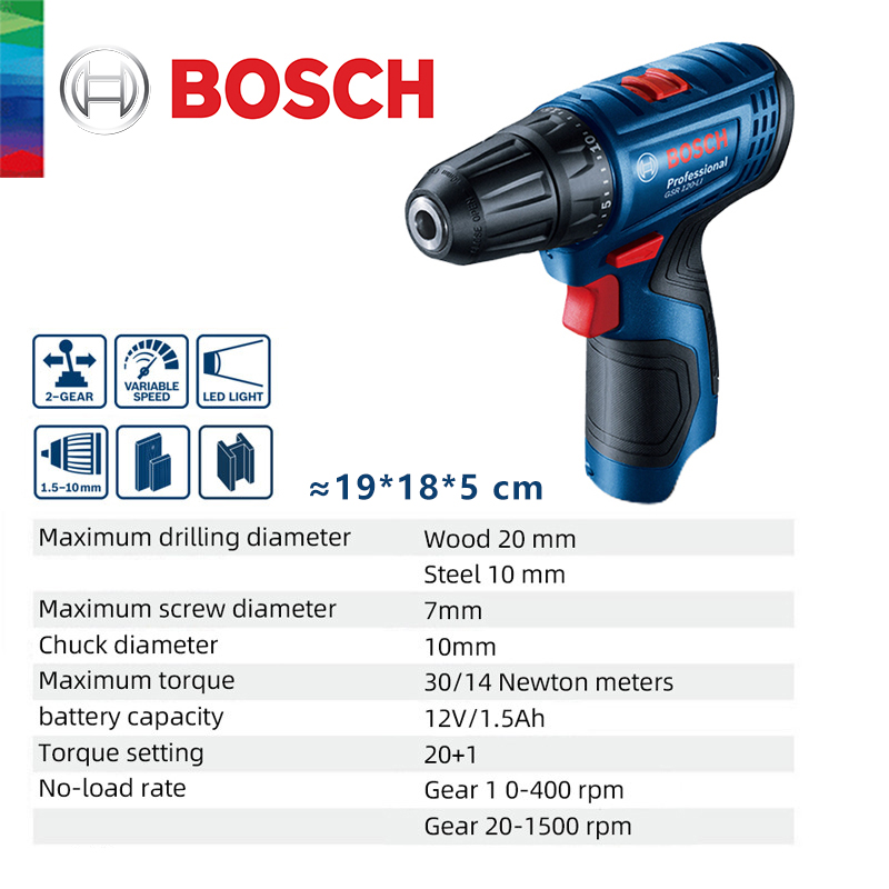 Bosch GSR 120-LI 12V Lithium E - Power Drill Cordless recension och pris