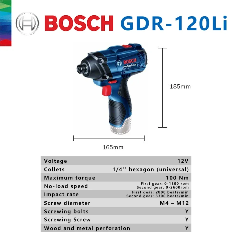 Bosch Original GDR 120-LI Rech - Power Drill Cordless recension och pris