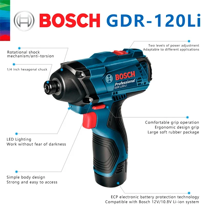 Bosch Original GDR 120-LI Rech - Power Drill Cordless recension och pris