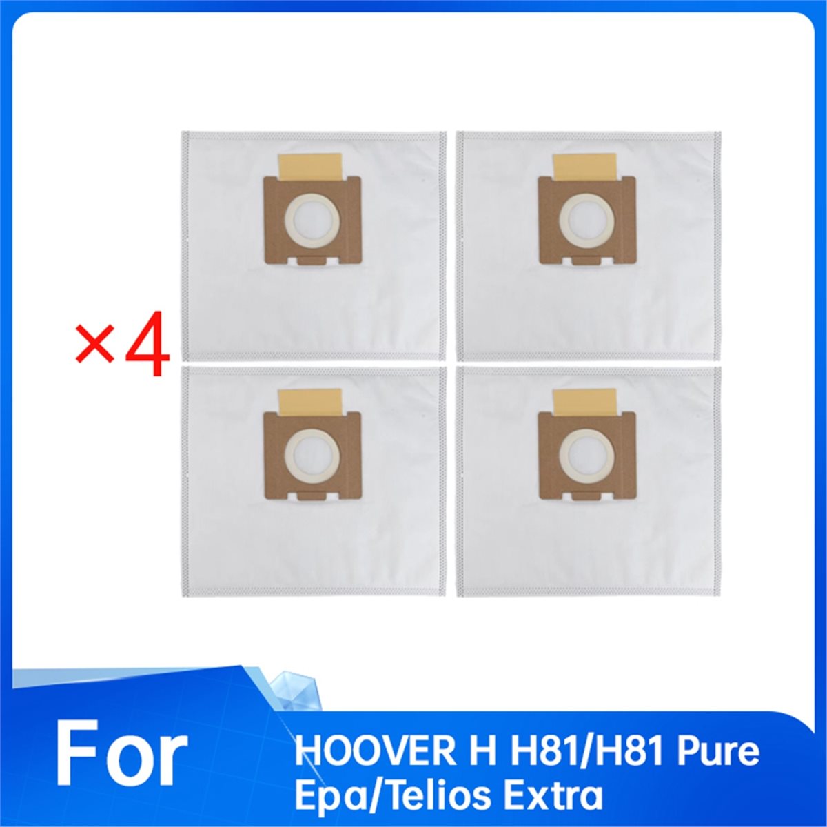 (ABJZ) 4Pcs Dust Bag for HOOVE - Home Improvement Materials recension och pris