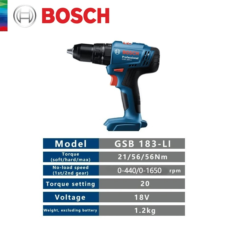 Bosch Electric Drill GSB183-LI - Power Drill Cordless recension och pris